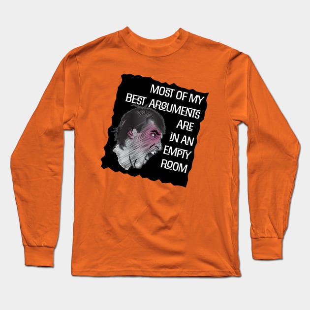 Best Argument-black Long Sleeve T-Shirt by NN Tease